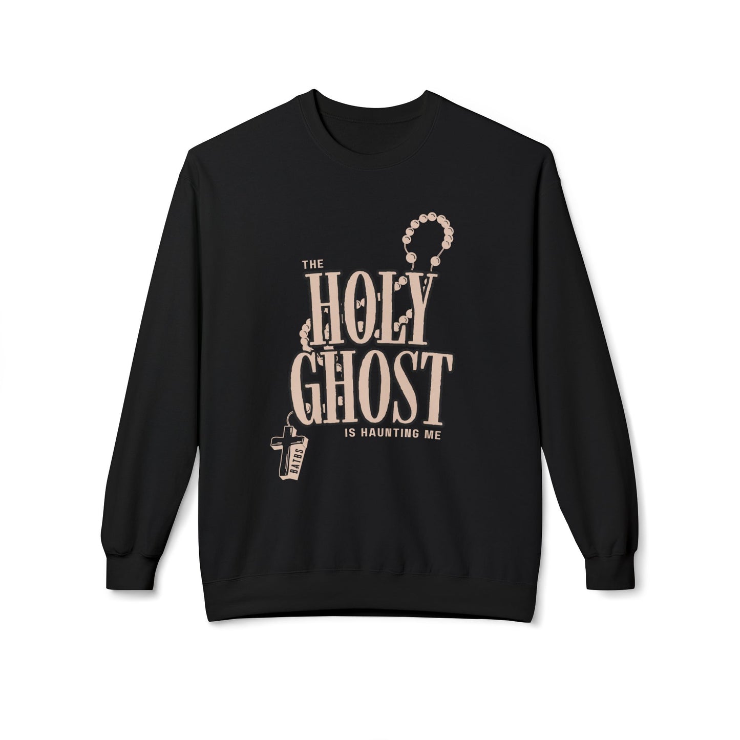 The Holy Ghost is Haunting Me Midweight Softstyle Fleece Crewneck Sweatshirt