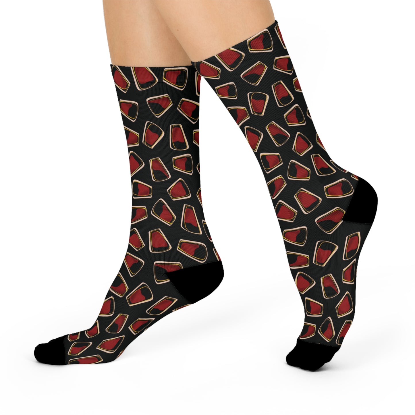 Bloodshot Cushioned Crew Socks