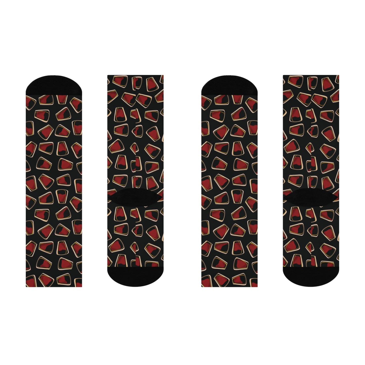 Bloodshot Cushioned Crew Socks
