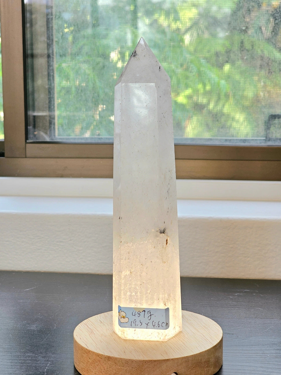 Large Clear Quartz Tower Point - Healing & Protection Crystal