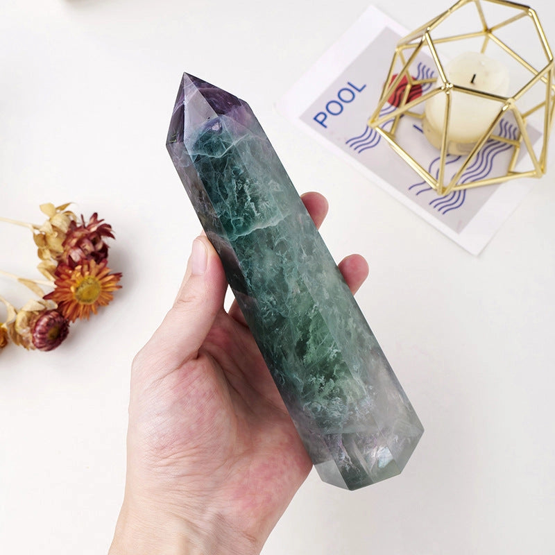 Large Green Fluorite Tower