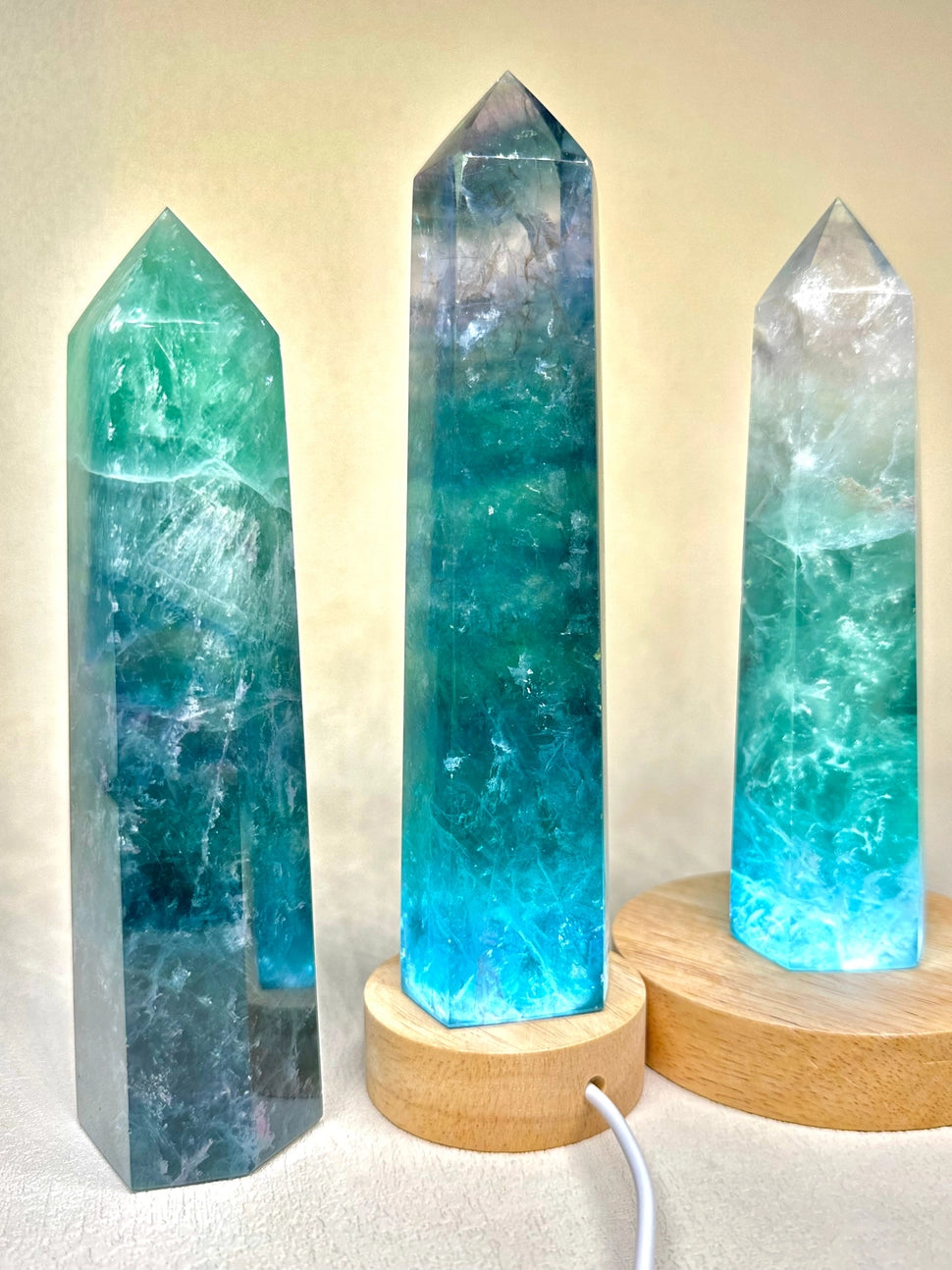 Large Green Fluorite Tower