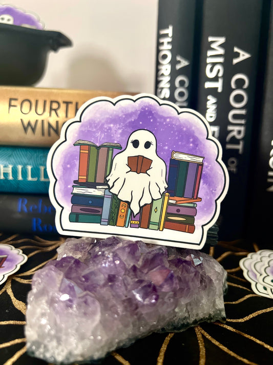 Spooky Bookish Sticker Waterproof