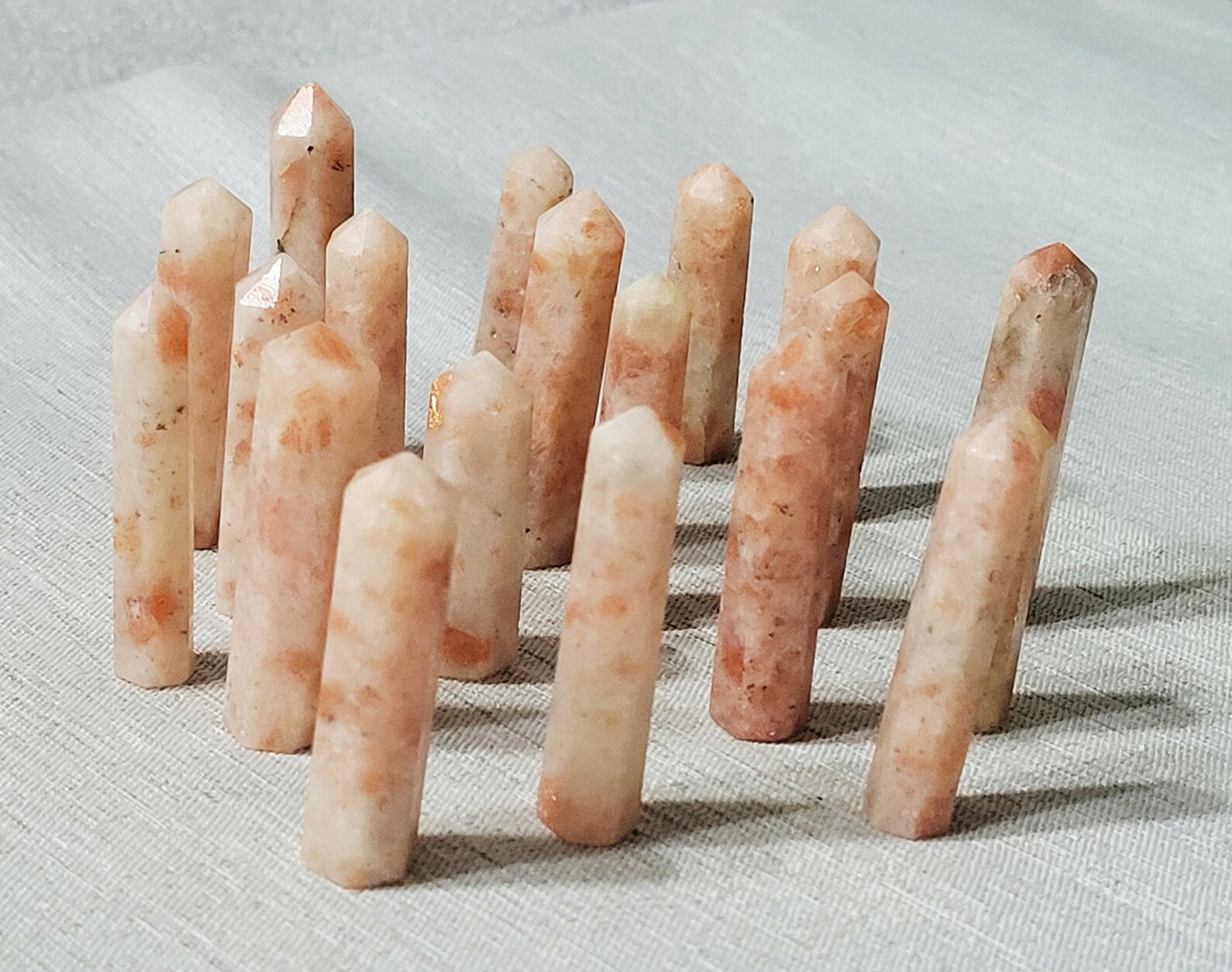 Mini Sunstone Crystal Gemstone Towers