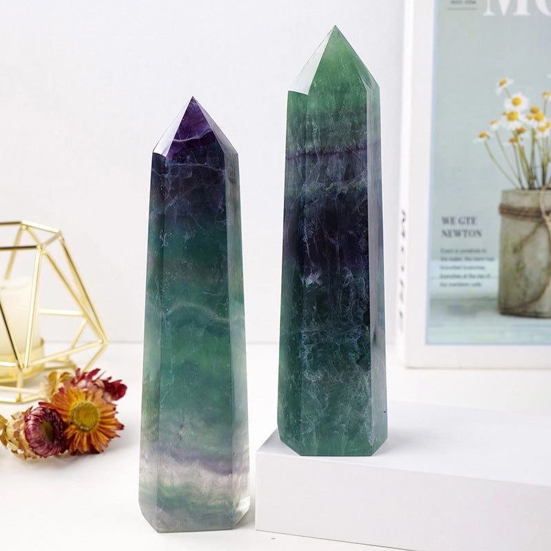 Large Green Fluorite Tower